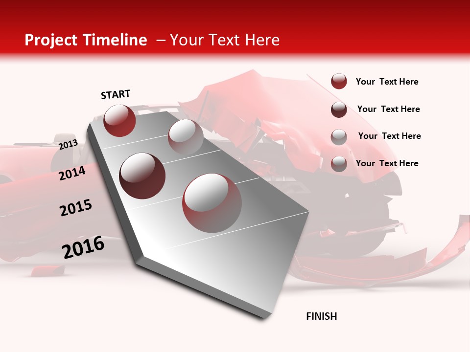 Wreck Hood Crumple PowerPoint Template