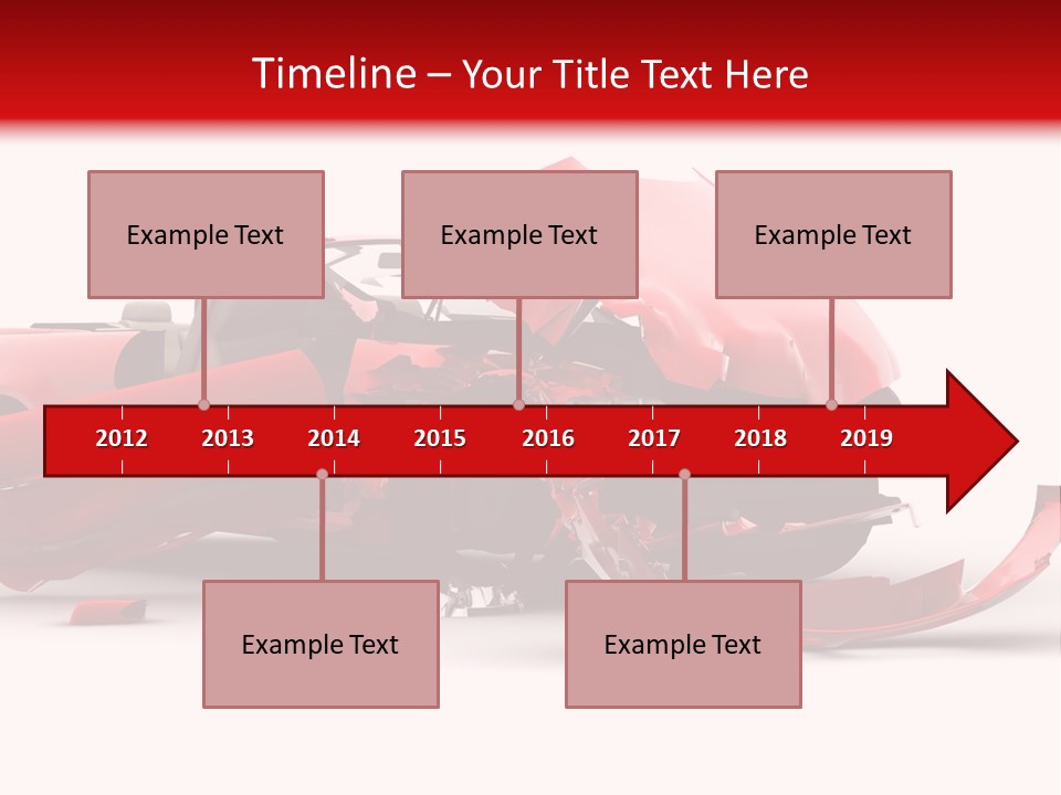 Wreck Hood Crumple PowerPoint Template