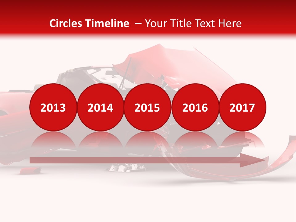 Wreck Hood Crumple PowerPoint Template