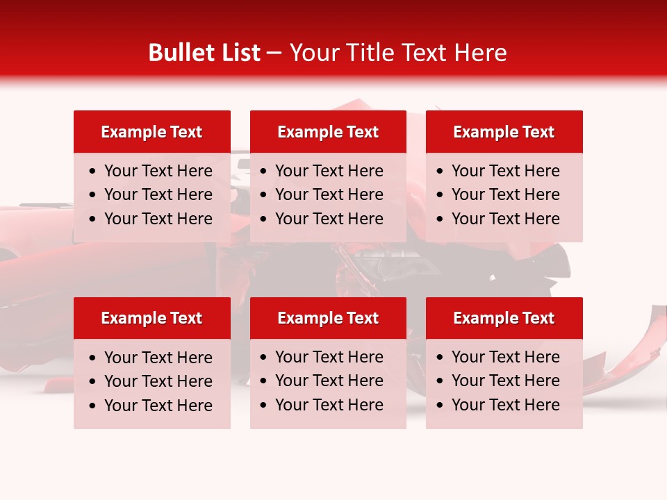 Wreck Hood Crumple PowerPoint Template