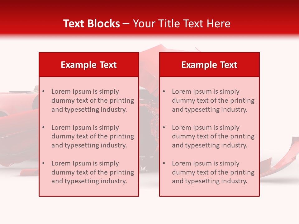 Wreck Hood Crumple PowerPoint Template