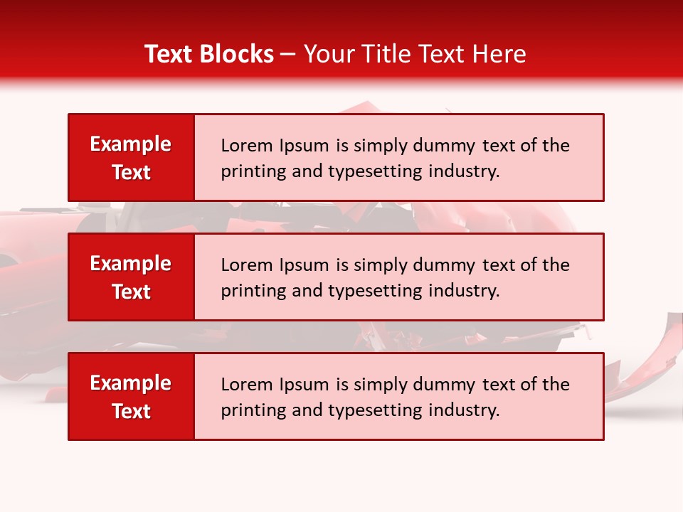 Wreck Hood Crumple PowerPoint Template