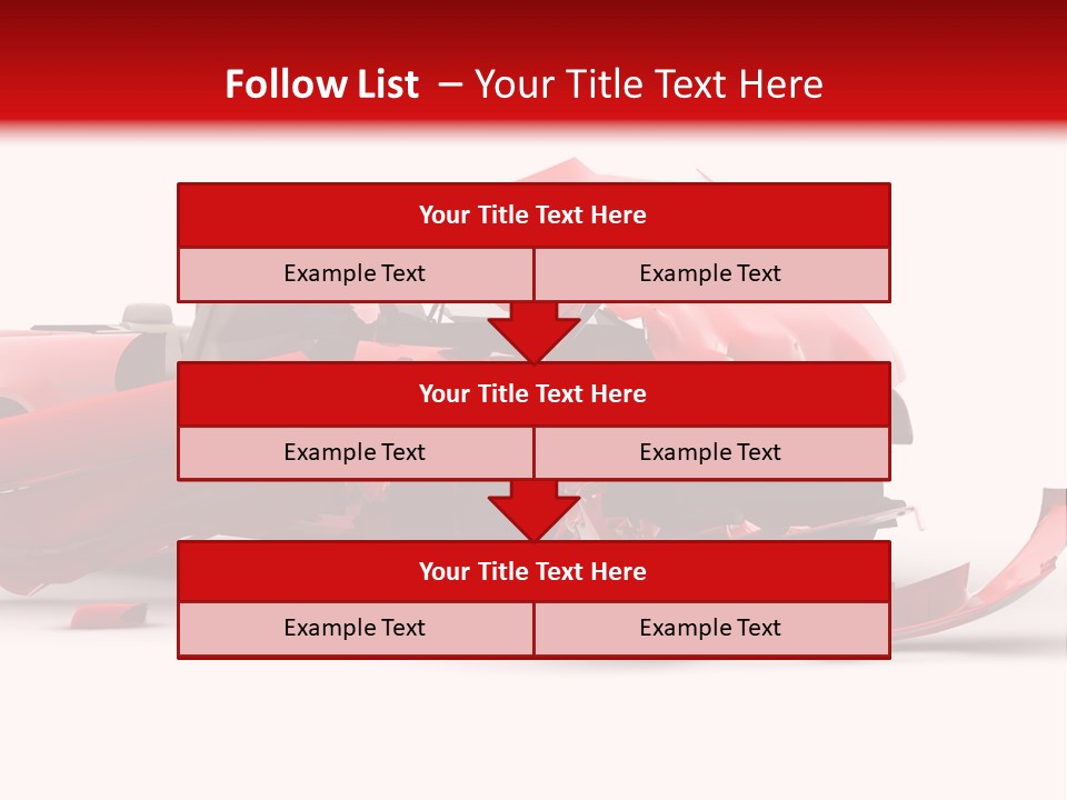 Wreck Hood Crumple PowerPoint Template