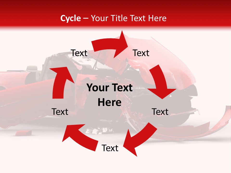 Wreck Hood Crumple PowerPoint Template