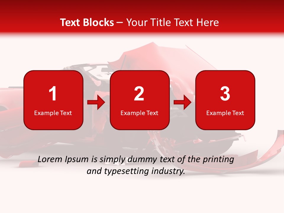 Wreck Hood Crumple PowerPoint Template