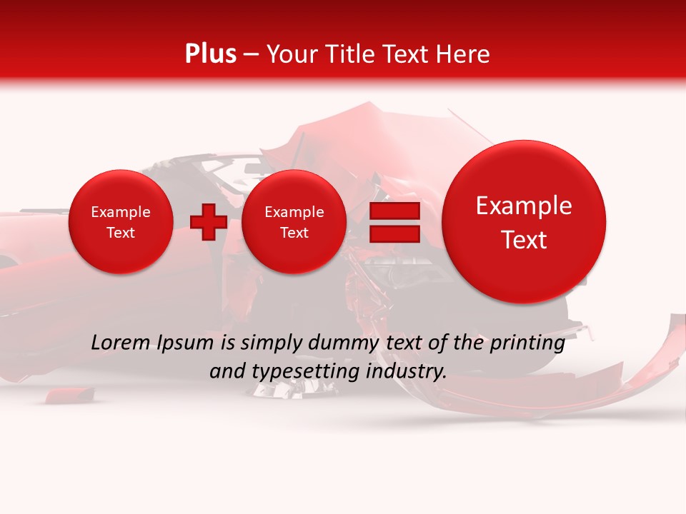 Wreck Hood Crumple PowerPoint Template