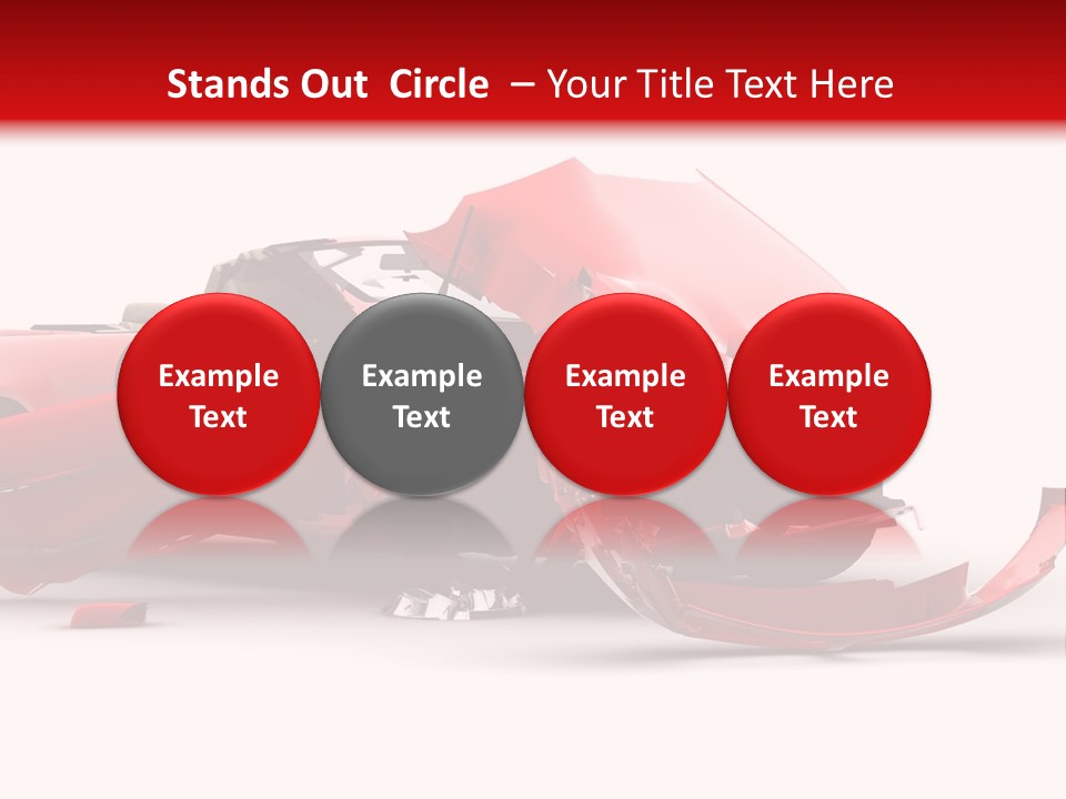 Wreck Hood Crumple PowerPoint Template