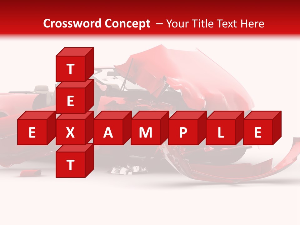 Wreck Hood Crumple PowerPoint Template