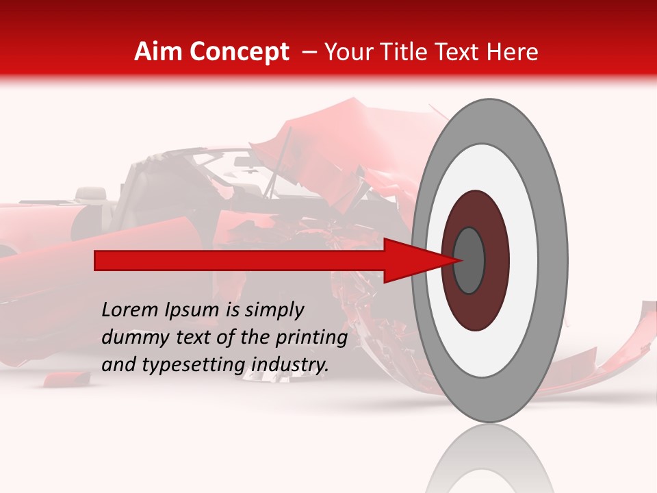 Wreck Hood Crumple PowerPoint Template