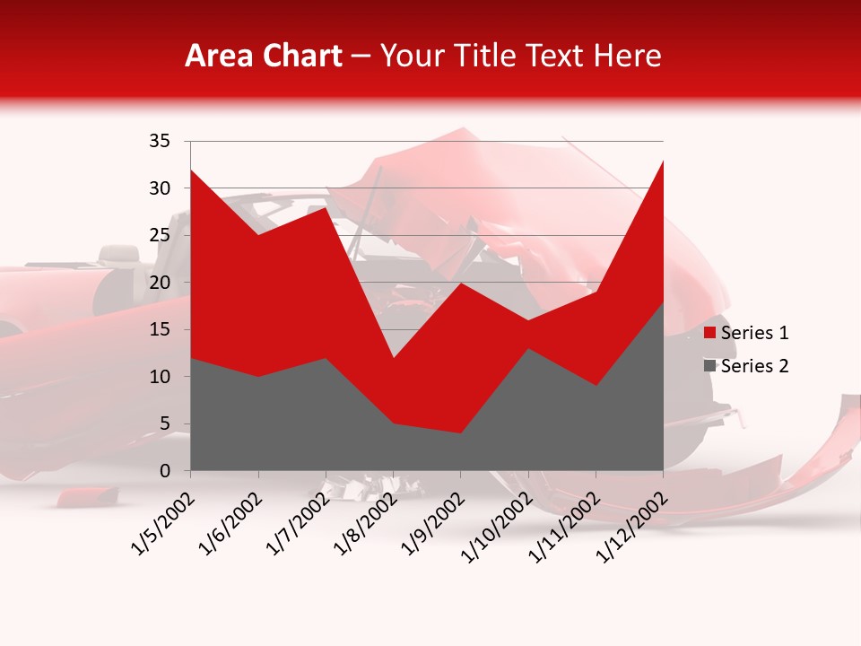 Wreck Hood Crumple PowerPoint Template