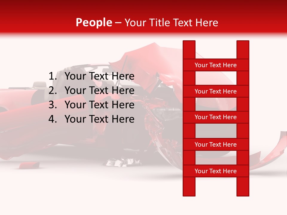 Wreck Hood Crumple PowerPoint Template