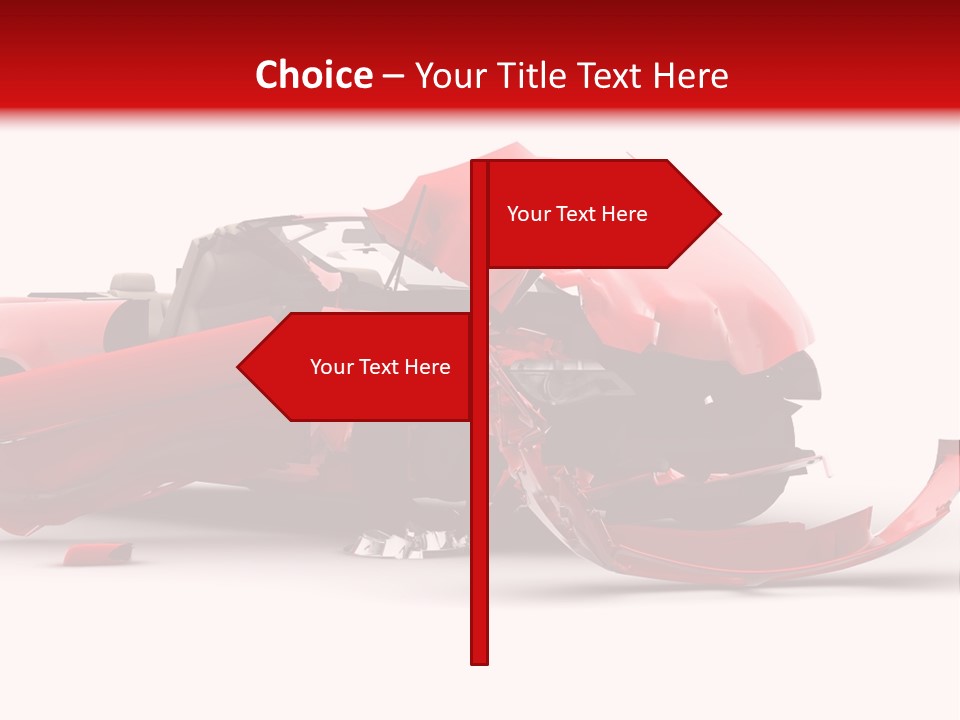 Wreck Hood Crumple PowerPoint Template