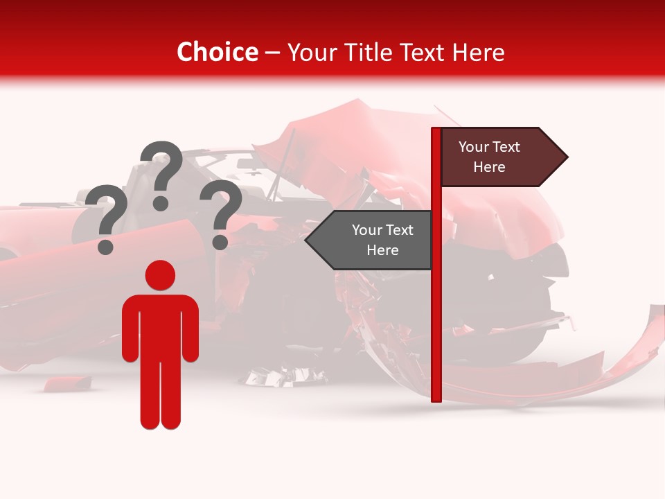 Wreck Hood Crumple PowerPoint Template