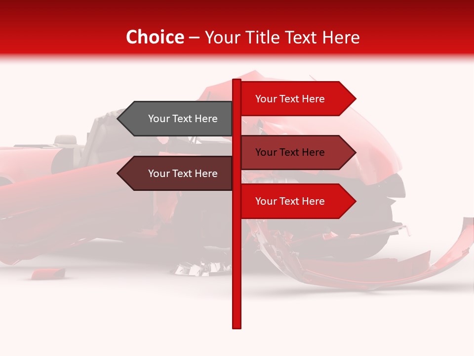 Wreck Hood Crumple PowerPoint Template