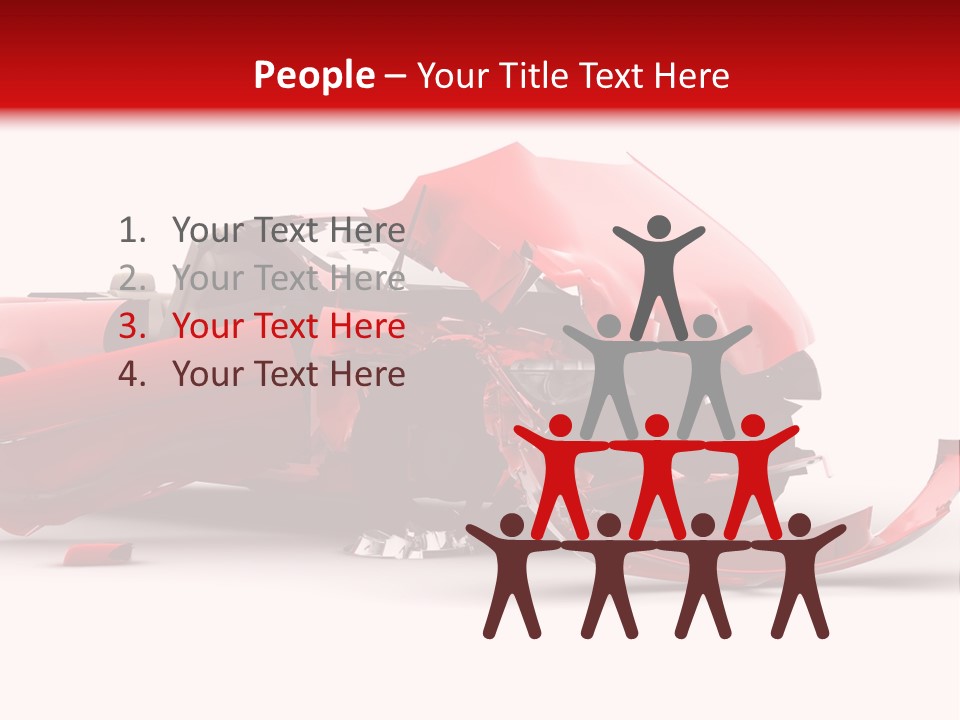 Wreck Hood Crumple PowerPoint Template