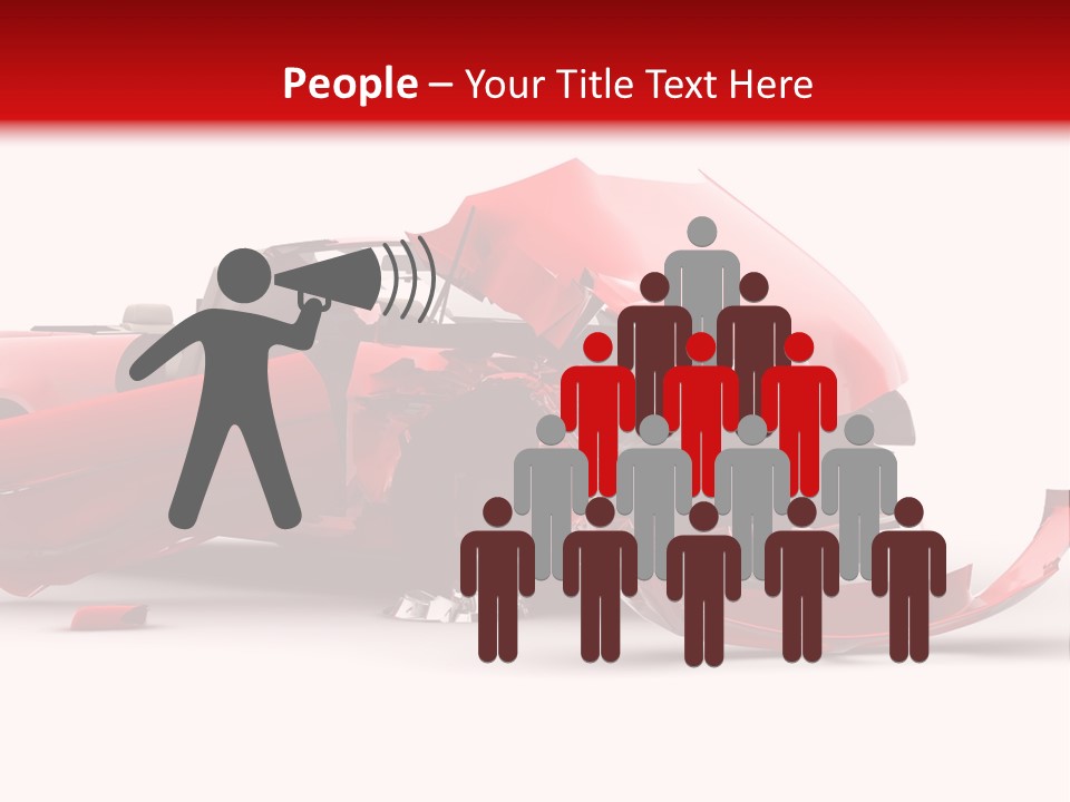 Wreck Hood Crumple PowerPoint Template