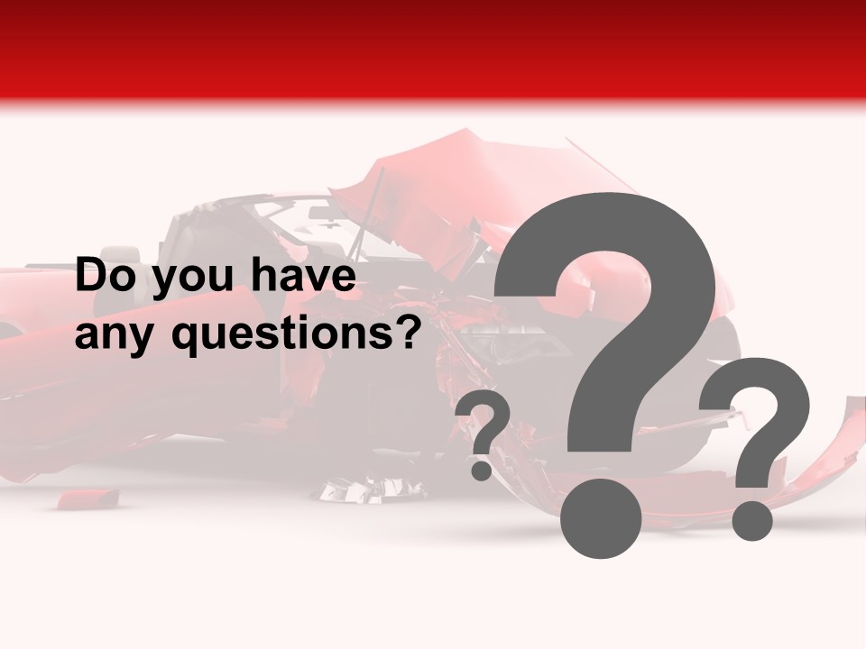 Wreck Hood Crumple PowerPoint Template