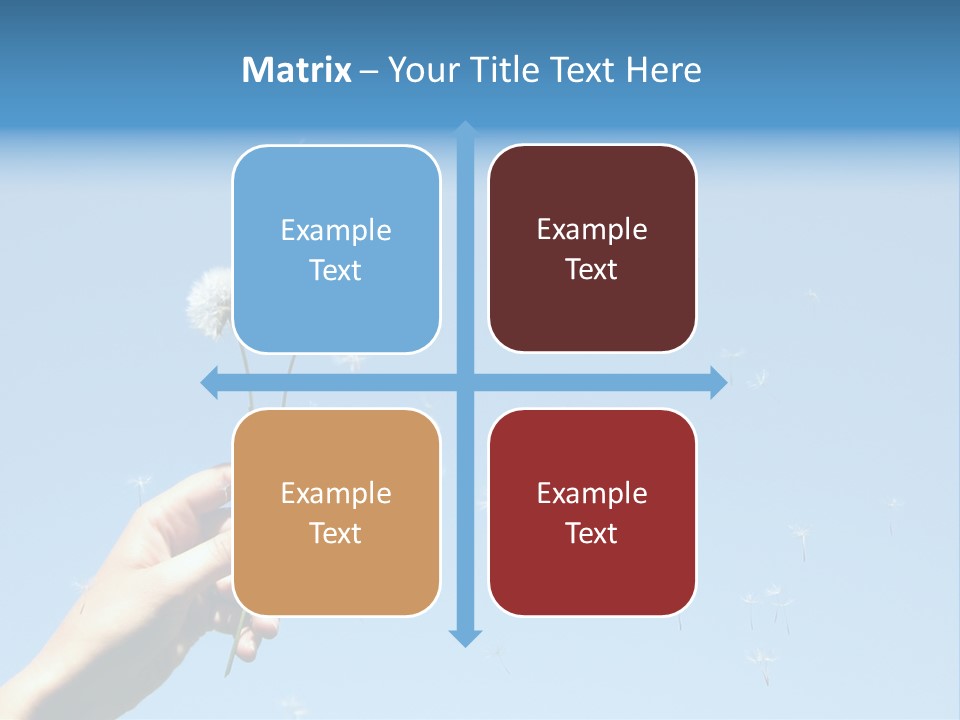Fingers Horizontal Freedom PowerPoint Template