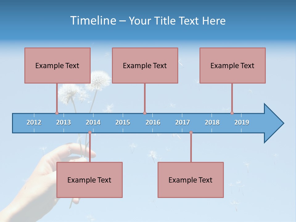 Fingers Horizontal Freedom PowerPoint Template