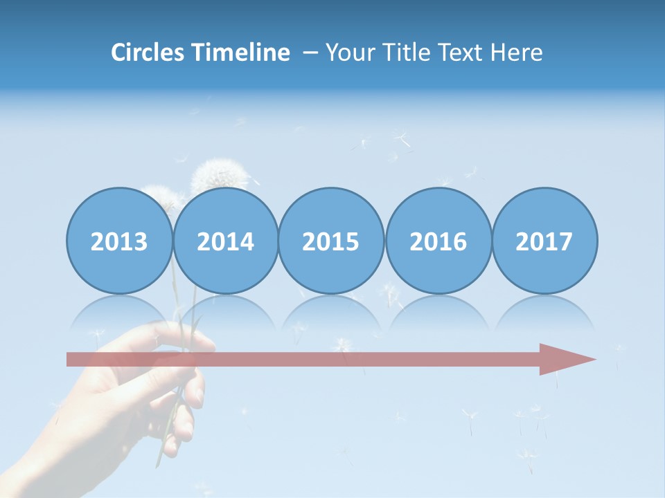 Fingers Horizontal Freedom PowerPoint Template