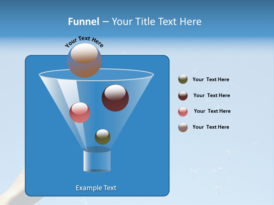 Fingers Horizontal Freedom PowerPoint Template