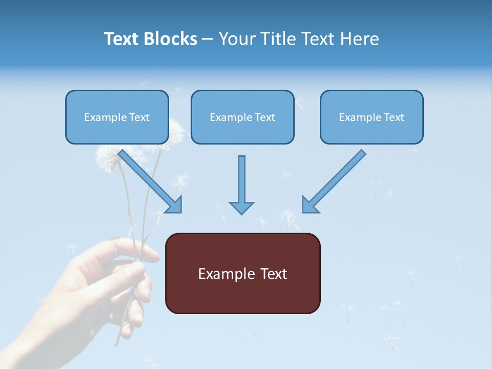 Fingers Horizontal Freedom PowerPoint Template