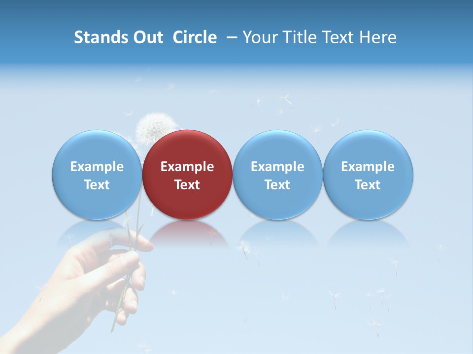 Fingers Horizontal Freedom PowerPoint Template