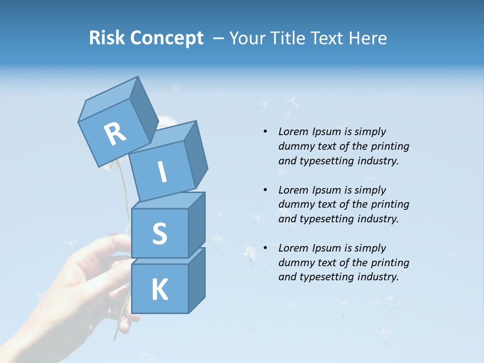 Fingers Horizontal Freedom PowerPoint Template