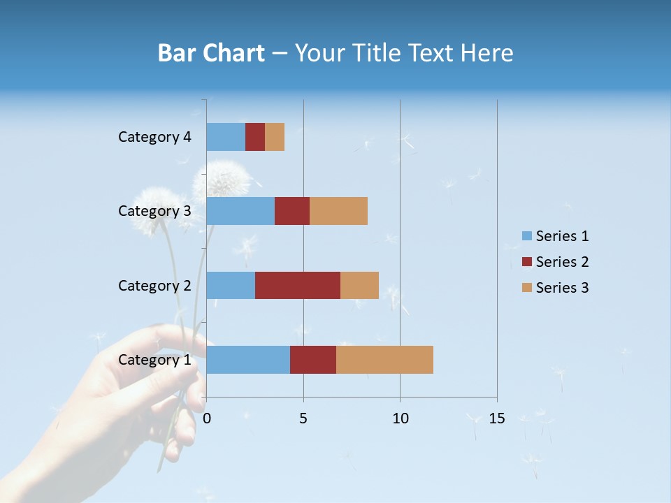 Fingers Horizontal Freedom PowerPoint Template
