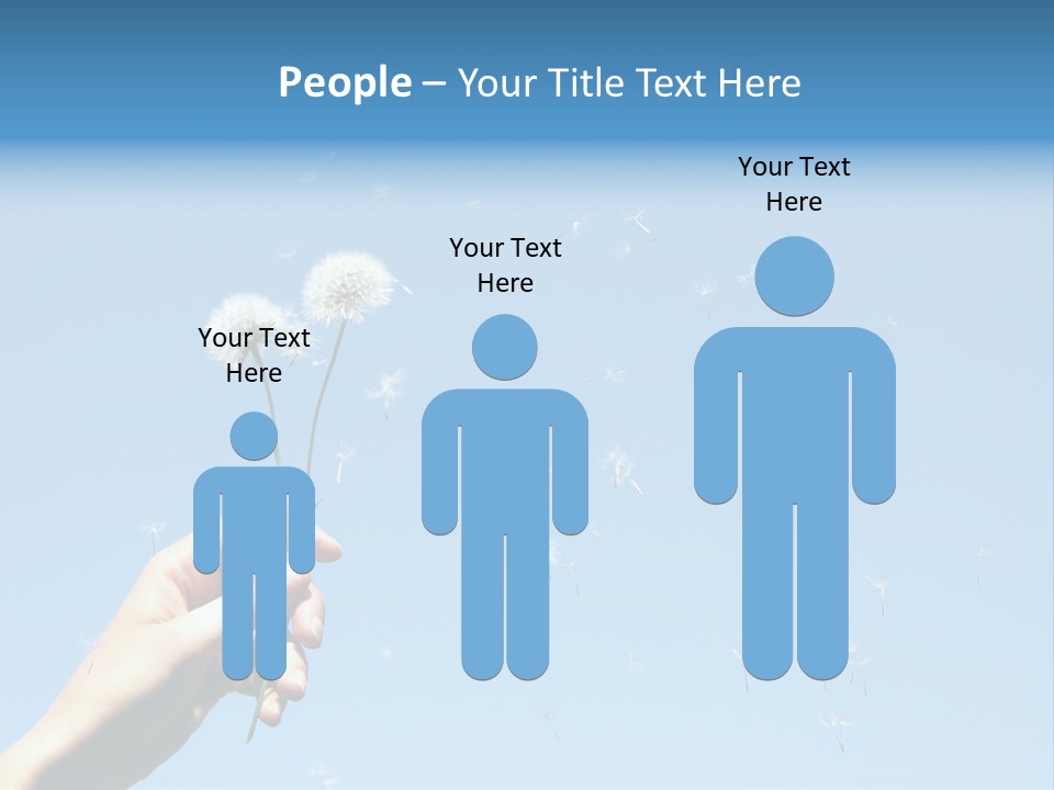 Fingers Horizontal Freedom PowerPoint Template