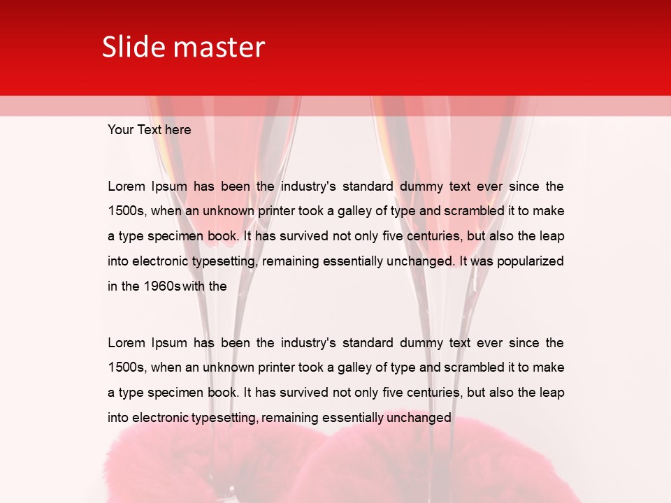 Alcohol Champagne Cutout PowerPoint Template