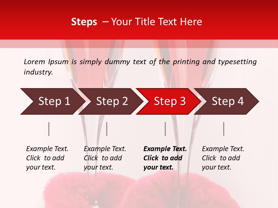 Alcohol Champagne Cutout PowerPoint Template