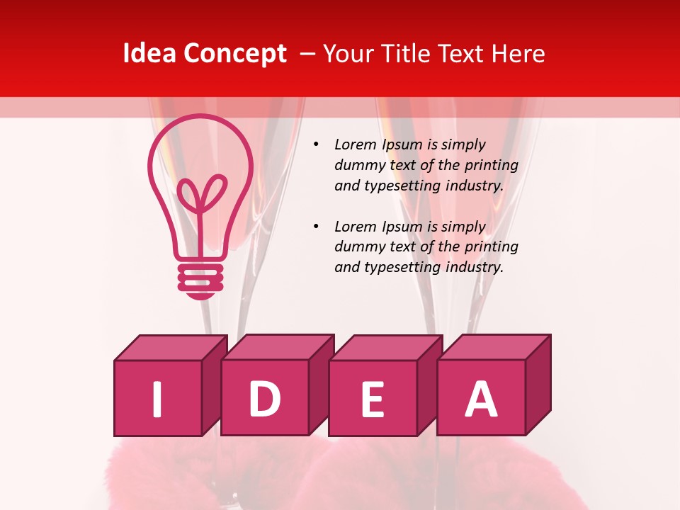 Alcohol Champagne Cutout PowerPoint Template