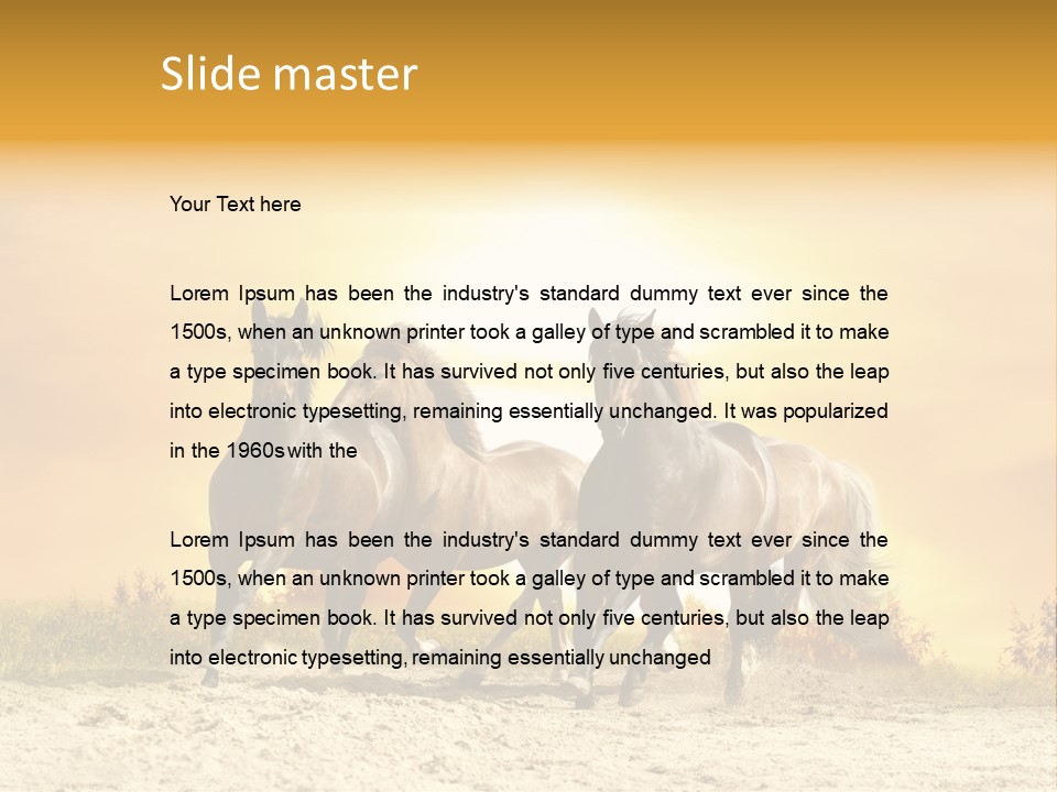 Ranch Tale Draft PowerPoint Template