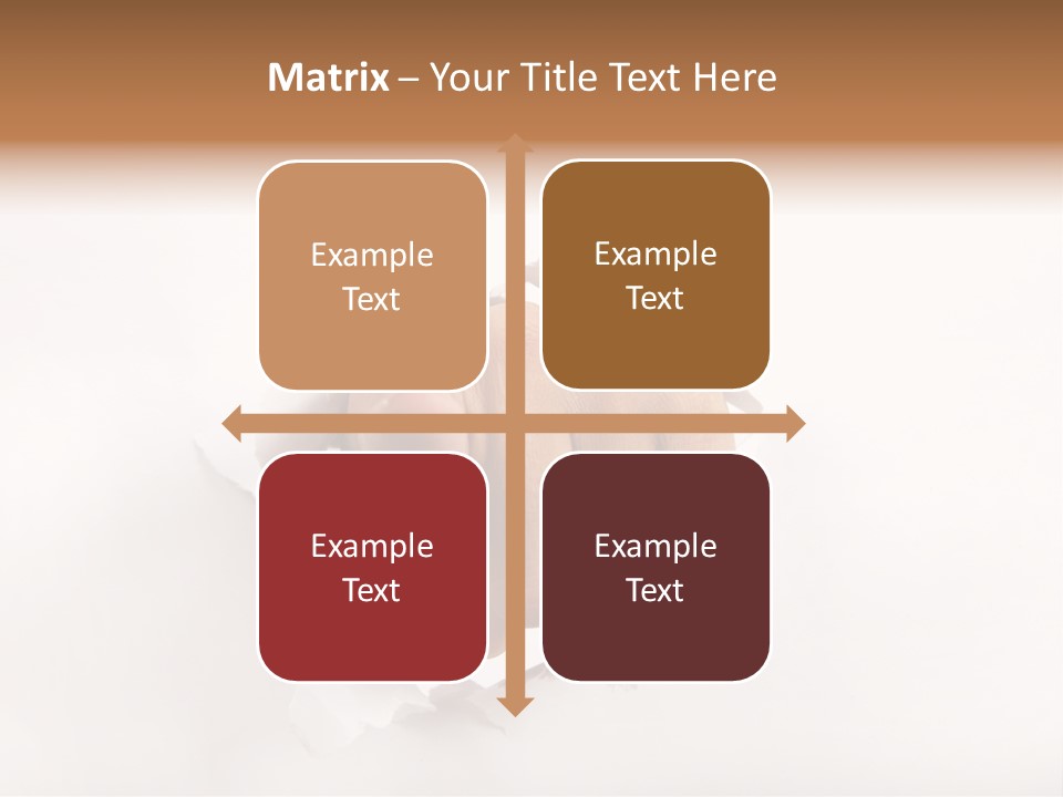 Hole Attention Damaged PowerPoint Template