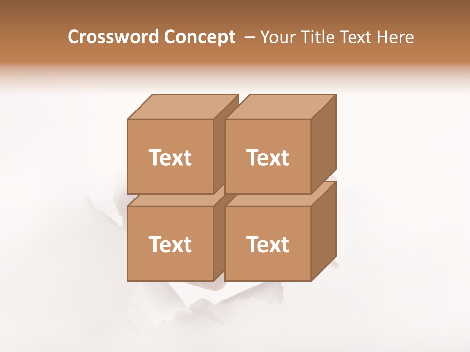 Hole Attention Damaged PowerPoint Template