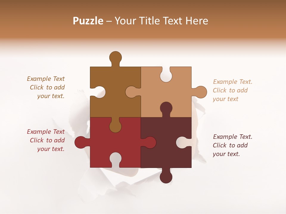 Hole Attention Damaged PowerPoint Template