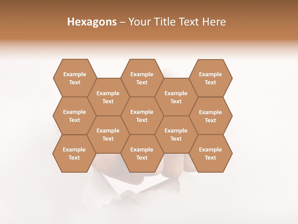 Hole Attention Damaged PowerPoint Template