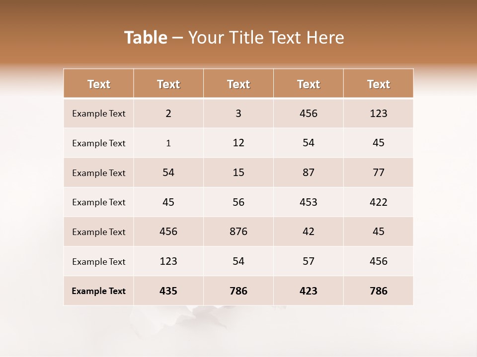 Hole Attention Damaged PowerPoint Template