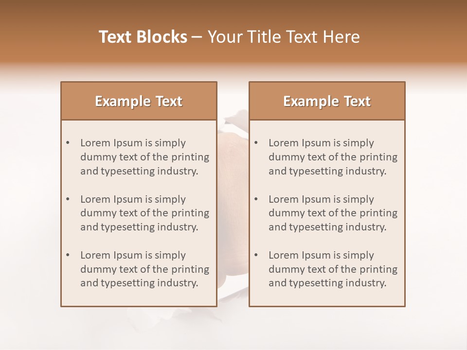Hole Attention Damaged PowerPoint Template