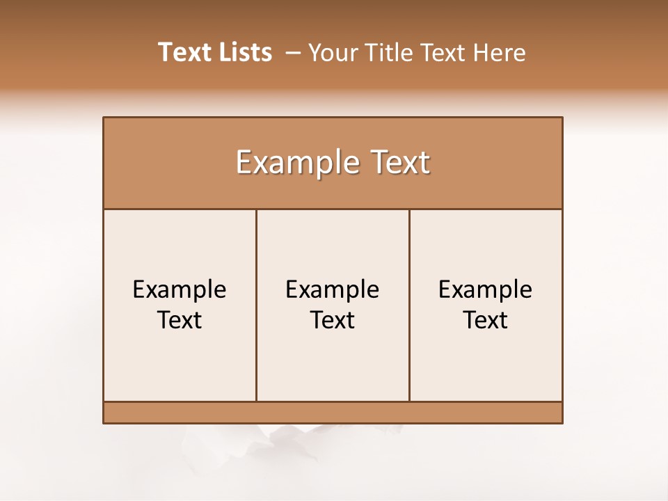 Hole Attention Damaged PowerPoint Template