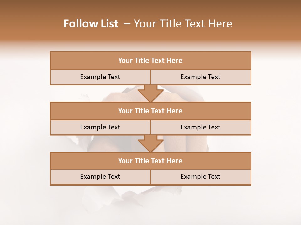 Hole Attention Damaged PowerPoint Template