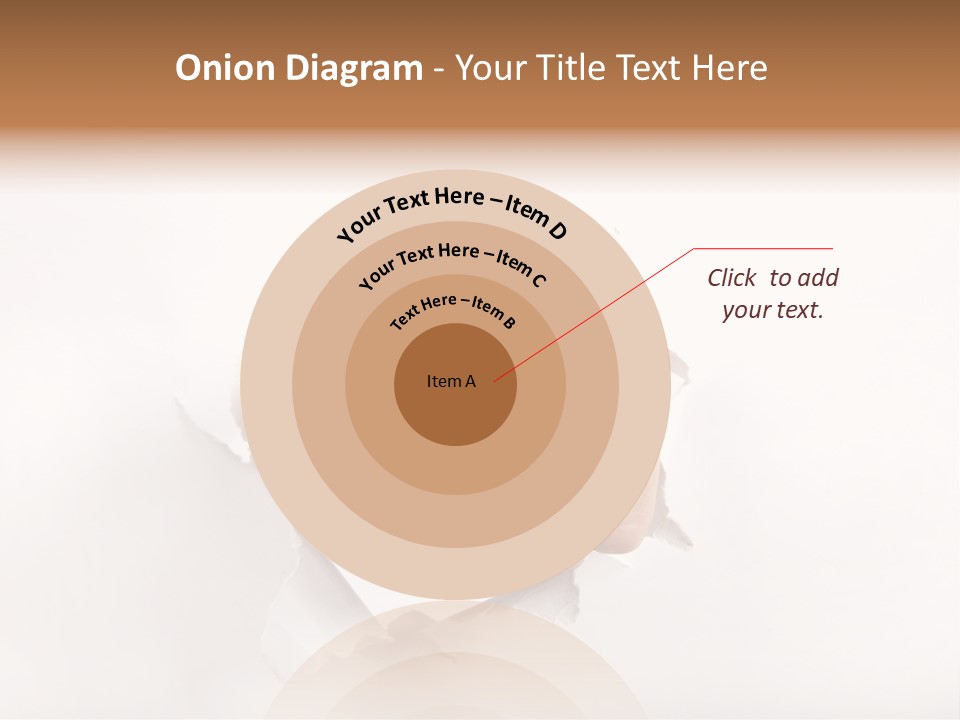 Hole Attention Damaged PowerPoint Template