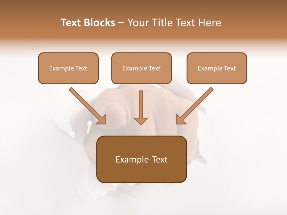 Hole Attention Damaged PowerPoint Template