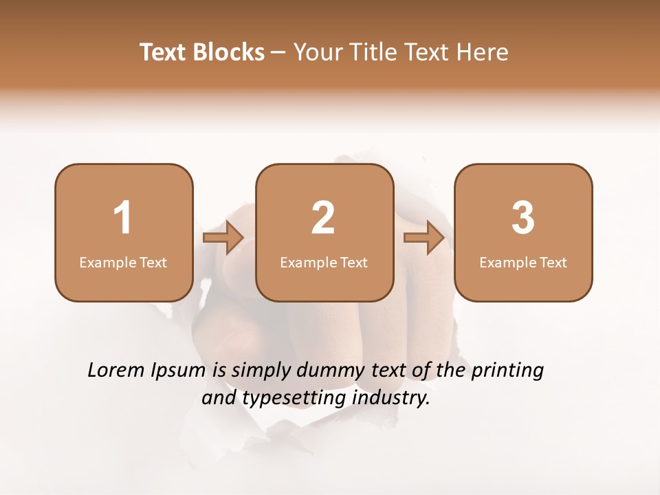Hole Attention Damaged PowerPoint Template
