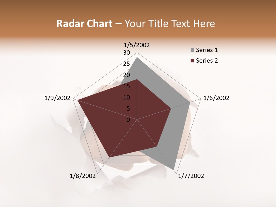 Hole Attention Damaged PowerPoint Template