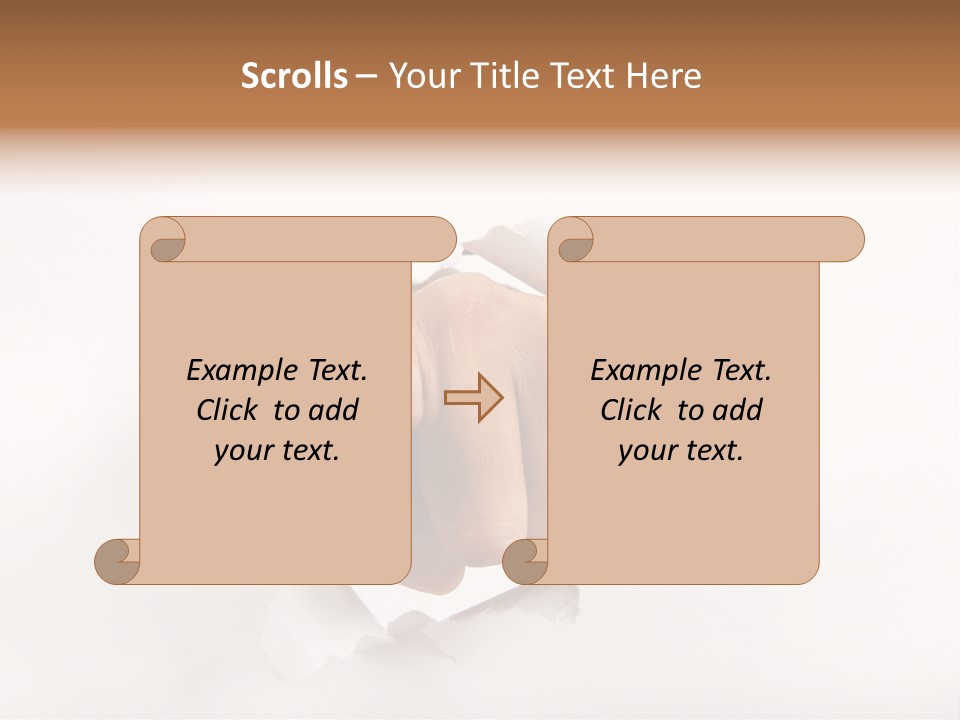 Hole Attention Damaged PowerPoint Template