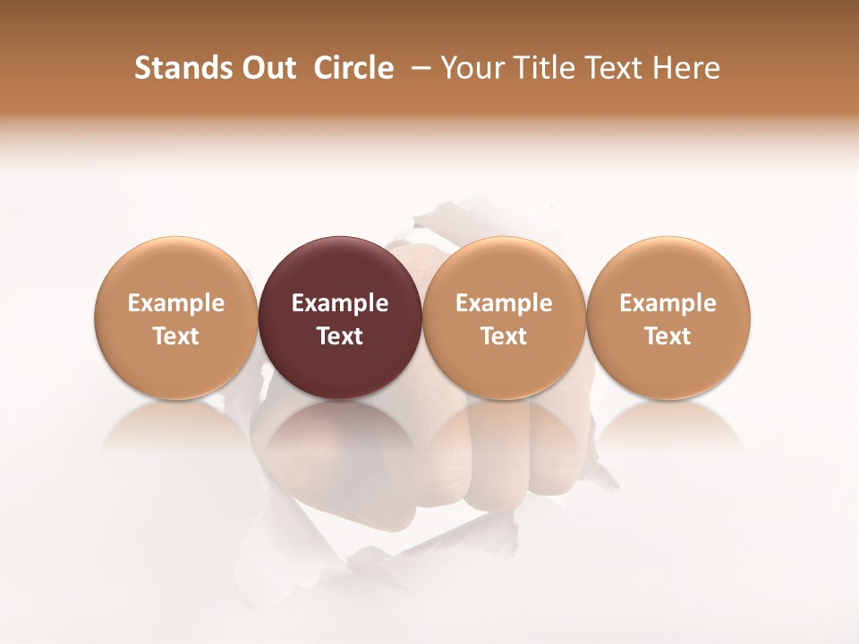 Hole Attention Damaged PowerPoint Template