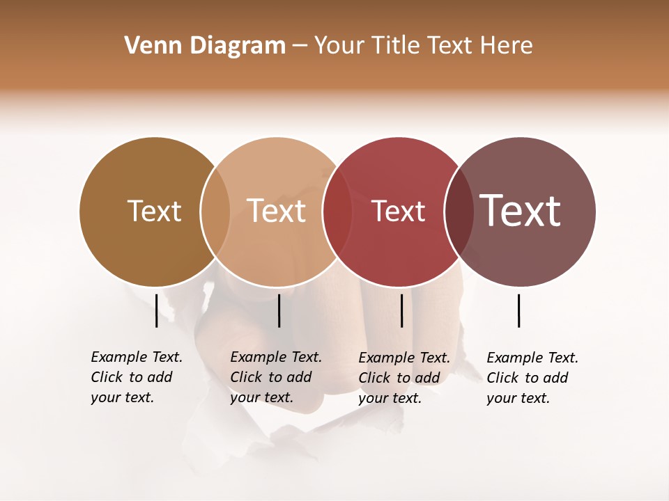 Hole Attention Damaged PowerPoint Template