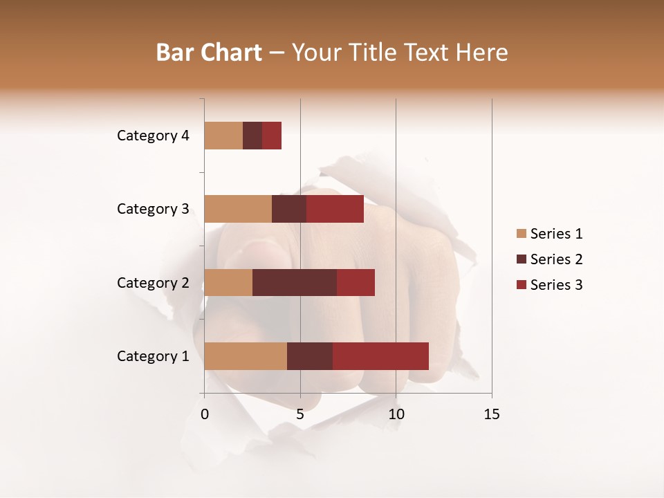 Hole Attention Damaged PowerPoint Template